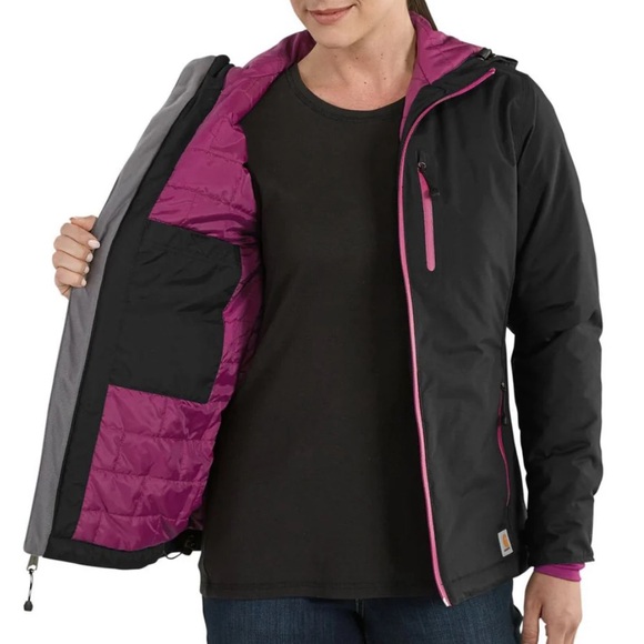 Carhartt Elmira Storm Defender Quilt Lined Waterproof Jacket - XS EUC - Picture 13 of 16
